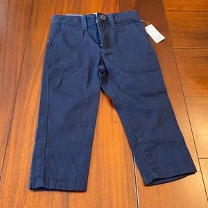 NWT Gap Factory navy blue chino 2T
